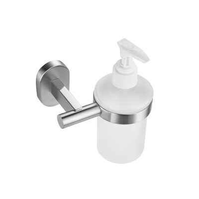 

Free shipping SUS304 stainless steel wall mounted liquid soap dispenser holder bathroom accessory SBH166
