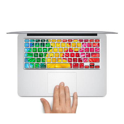 

GEEKIDMacbook Pro retina 15 keyboard decal sticker individual keys protector Flower Macbook Air 13 keyboard decor sticker