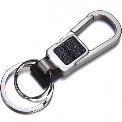 

Jingdong Supermarket JOBON Zhongyin key chain ring car key chain chain fiber leather mother ring spring waist hanging ZB-090C silver