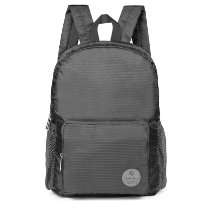 

Tianyi TINYAT skin shoulder bag outdoor sports backpack men&women folding bag leisure travel bag student bag T116 gray