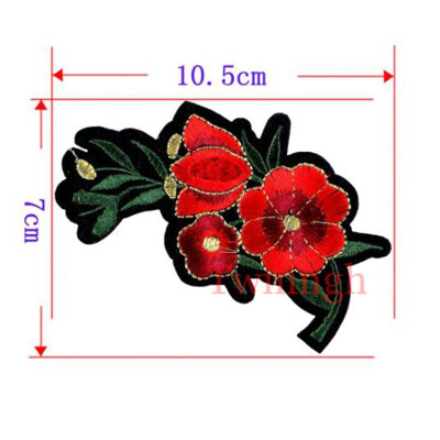 

1 Pcs New Flower Patches Embroidered Patch 3D Stickers Sewing Motif Applique Clothing Repair Fabric DIY Clothes Wedding Patches