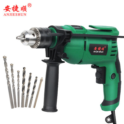 

ANJIESHUN Z1J-HS2-13 multi-function electric drill household impact drill two hand electric drill electric hammer