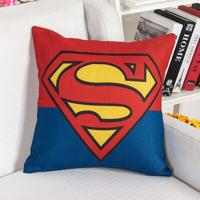 

Super Heros Cushion Cover Pillow case Superman home decoration club office chair seat for gift