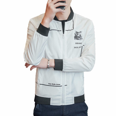 

6 Color Mens Casual Jacket Outdoor Sportswear Windbreaker Lightweight Bomber Jackets Plus Size -4XL