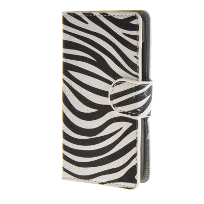 

MOONCASE Zebra style Leather Wallet Flip Card Slot Stand Pouch Case Cover for Microsoft Lumia 430 A07