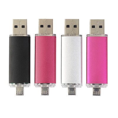 

8G Dual 2 in 1 Micro USB 2.0 Flash Memory Stick Drive U Disk For Phones PC Red