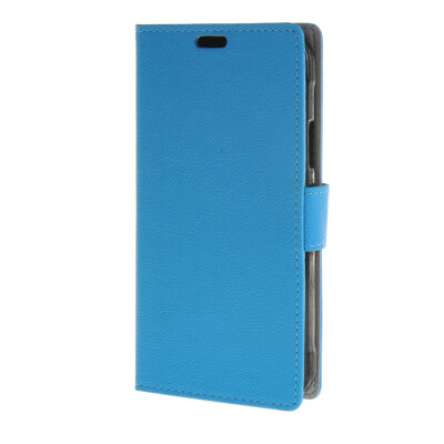 

MOONCASE Simple Leather Flip Wallet Case Card Slot Stand Back Cover for Samsung Galaxy S6 Active G890 Blue