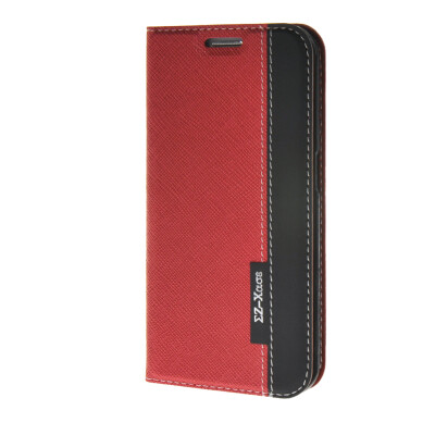 

MOONCASE Mixed colors Leather Side Flip Wallet Card Holder Stand Pouch Case Cover for Samsung Galaxy S6 Edge Red