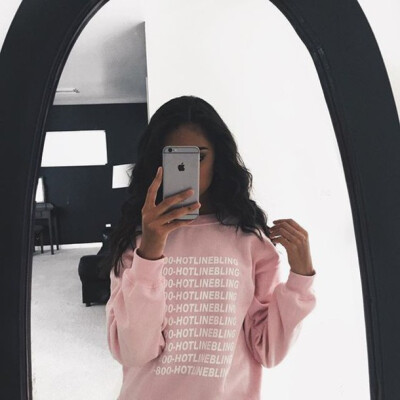 

2016 Spring Summer Pink Fleeced Thick Warm Hoodies Pullovers 800 Hotline Bling Winter Letter Sweatshirts Women Harajuku Cute