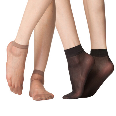 

HENGYUANXIANG Women Low Cut Silk Socks C542095