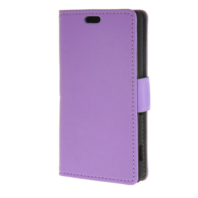 

MOONCASE Простой стиль кожаный бумажник флип карты отойти чехол для Sony Xperia Z4 Compact (Mini) Фиолетовый