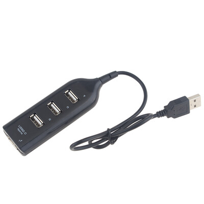 

1M Black 4 PORT USB 20 SPEED MULTI HUB EXPANSION SPLITTER ADAPTER PC LAPTOP NEW