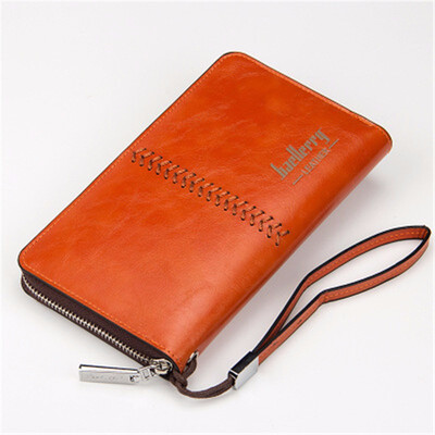 

Shozafia Vintage Mens Handbag Multifunctional Long Zipper Wallet