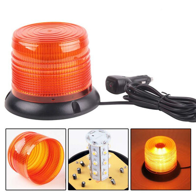

Yellow flashing warning light led round car ceiling lamp high power engineering school bus safety traffic signal light