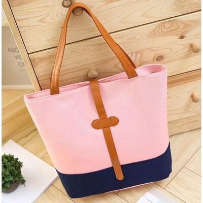 

SMOOZA Fashion patchwork Canvas Bag Vintage big Women Shoulder Bags Ladies Beach Bag Tote Shopping Handbag casual Bolsa Feminina
