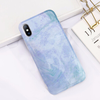 

Marble Phone Case For iPhone X 8 7 6 6S Plus Glossy Stone Silicone Soft Cover