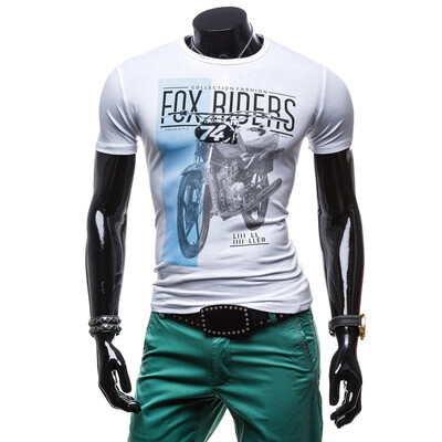

Zogaa New Mens T-shirt Short Sleeve Printing Slim Fashion