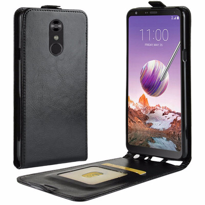 

for LG Stylo 4 WIERSS Flip Leather Case for LG Q Stylo 4 Q710MS Q710 Retro Wallet Case Leather Cover Cases Fundas Capa Coque