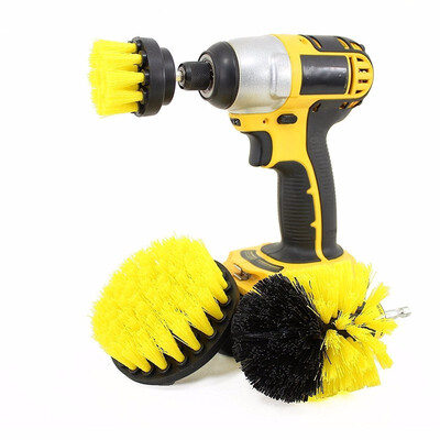 

3-in-1 Electric Drill Brush Head for Floor Kitchen Tire Tub medium stiffness Durable nylon bristles Quick shift shaft