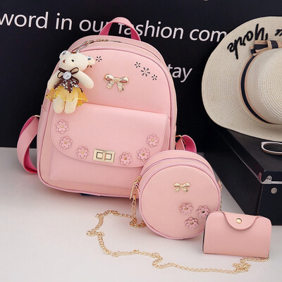 

2018 New Korean Version Of Fashion Double Shoulder Bag for Younger Female Travel Bag Cute