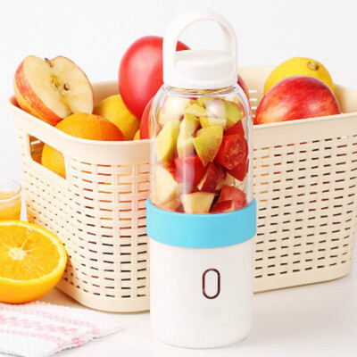 

Portable Electric Juice Cup USB Charging Fruit Juice Machine Automatic Mixing Cup Six Blade