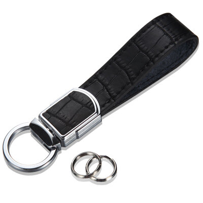 

Authentic zobo car key chain fashion portable press key ring ZB-910-1 silver car gift gift with