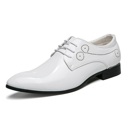 

Mens dress shoes pointed toe oxford shoes