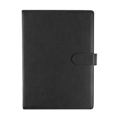 

Jinlongxing Glosen notebook child notebook business notebook student manuscript office meeting record book 200 page A4 magnetic buckle book 8163 black