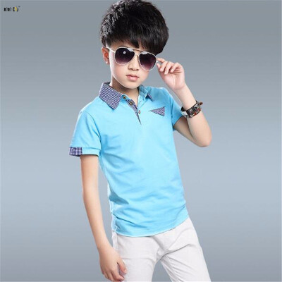 

Summer T Shirt & Pants 2 PCS Boy Clothing Sets Casual Sports Short Sleeve Plaid Kids Tracksuits 5 6 7 8 9 10 11 12 13 14 Year