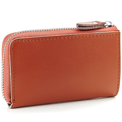 

Men&women leather key bag zipper bag key a key card multifunction key bag