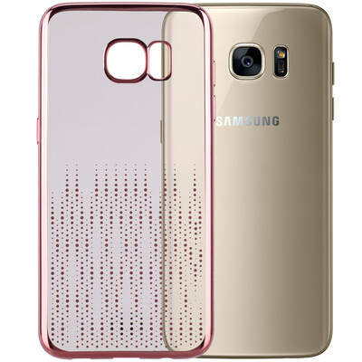 

MOMAX MOMAX Samsung Galaxy S7 edge gold gold protective cover TPU plating metal for Samsung S7 edge meteor shower - rose gold