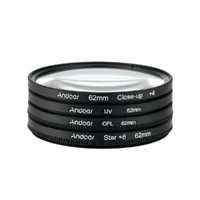 

49mm 52mm 55mm 58mm 62mm 67mm 72mm 77mm Filter Kit UV CPL Close Up 4 Star 8 Point for Nikon Canon DSLR Cameras PJ50