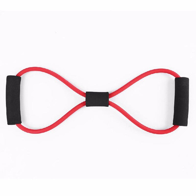 

8 Shaped Resistance Bands Exercise Cords Chest Stretch Yoga Training Fitness Elastic Tube Bands
