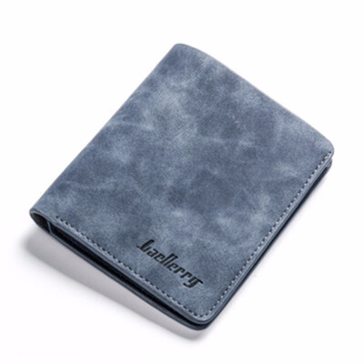 

New Men Wallet Short Purse Vintage Bifold Vertical Youth Coin Pouch