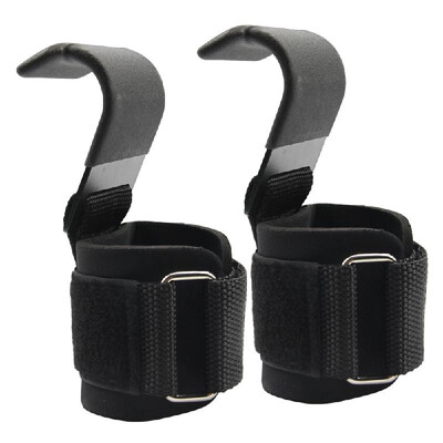 

Power Weight Lifting Hooks Pull up Hand Wraps Gym Training Workout Dumbbell Grips Power Lifting Hooks