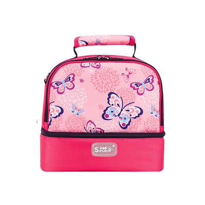 

Sunveno Insulation Bags Double layer waterproof Picnic Bag keep food thermo bag mother lunch bag for kids Office worker Flamingo