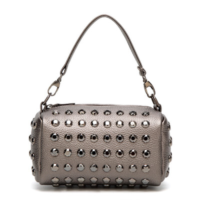 

SMOOZA chain shoulder bag for women small handbag purse with rivets female crossbody bags mini messenger bags clutch totes