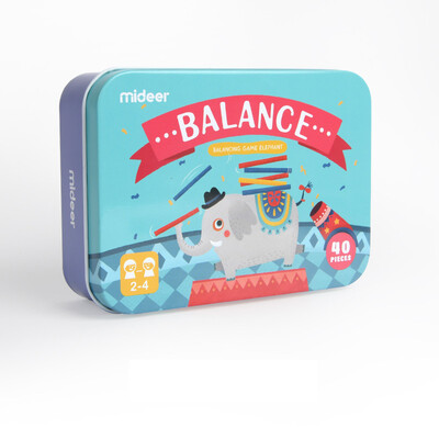 

MiDeer childrens toys parent-child game 3-6 years old elephant balance beam Jenga fight building blocks color bars Phoebe like balance beam