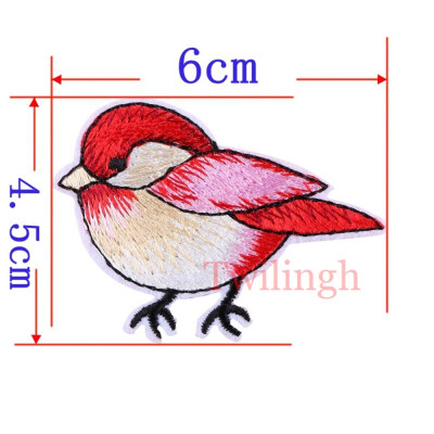 

1 Pcs Top New Brand Clothes Patches Bird Fish Flower Embroidered Patch DIY Iron On Sew Fabric Repair Clothing Wedding Patches