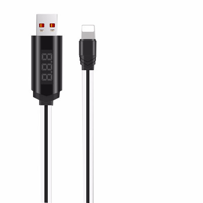 

HOCO USB Cable 2A For Lightning LED Digital Display Cable Fast Charging Data Cable Timing for iPhone X 8 7 6 5 iPad Mobile Phone