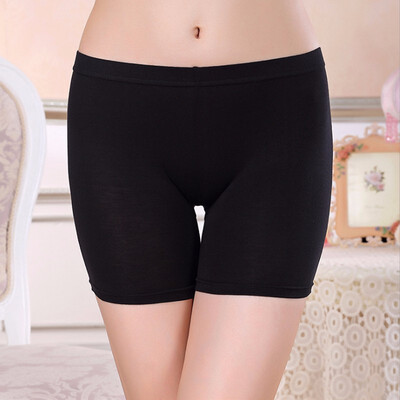 

Free shipping Bamboo fiber waist safety shorts breathable underwear shorts skirt casual summer underwear wholesale
