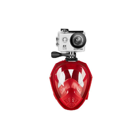 

Underwater Scuba Anti Fog Fully Dry Diving Mask Swimming Full Face Mask Diving Scuba Diving for GoPro with Earplugs Safety Snorke