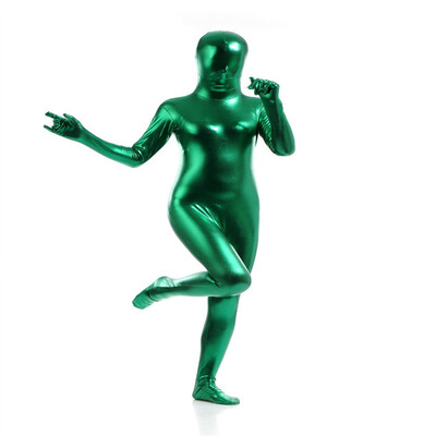 

24 Hrs Shipped Out Womens Metallic Full Bodysuits Womens Shiny Sexy Catsuit Fancy Dress Suitable for Halloween&Stage Performance