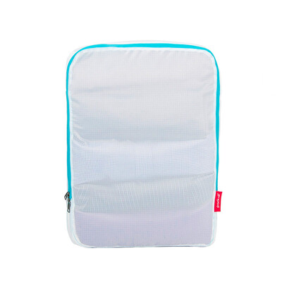

Pack all light clothing storage bag large  travel storage bag luggage sorting bag dustproof waterproof wearable duffel bag white