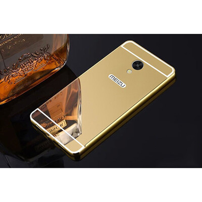 

Fashion Shining Mirror effect Hybrid case For Meizu M3 M3s M5 M5s M6 mini Note Aluminum Alloy Meta frame Hard PC back bag Bumper