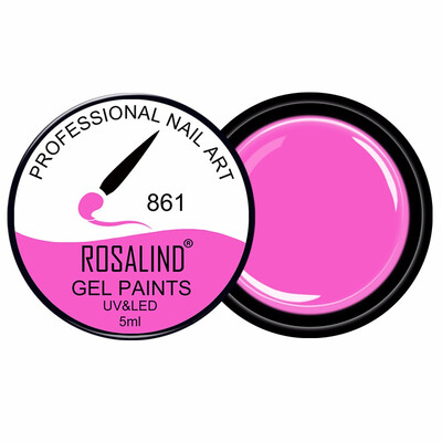 

ROSALIND Gel Varnish 5ml 142 Pure Colors UV Gel Manicure DIY Nail Art Gel Polish Design Nail Painting Color gel lacquer801-880