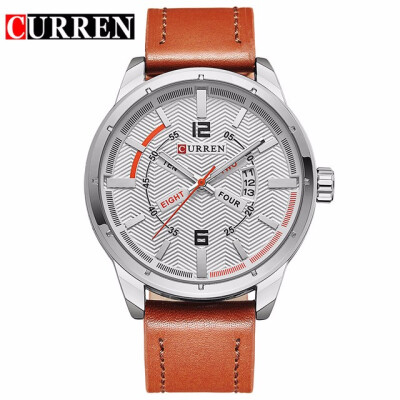 

Curren luxury brand quartz watch Casual Fashion Leather watches reloj masculino men watch free shipping Sports Watches 8211