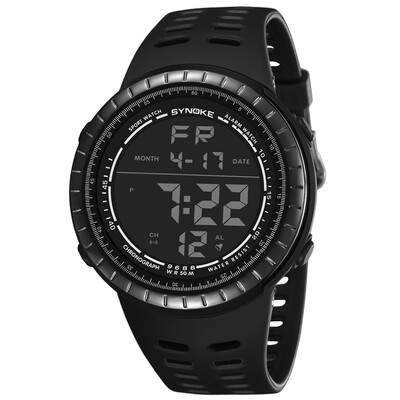 

New outdoor fashion luminous sports electronic watch student simple large dial electronic watch