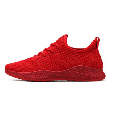 

Breathable Men Sneakers Male Shoes Adult Red Black Gray High Quality Comfortable Non-slip Soft Mesh Men Shoes 2018 Summer New