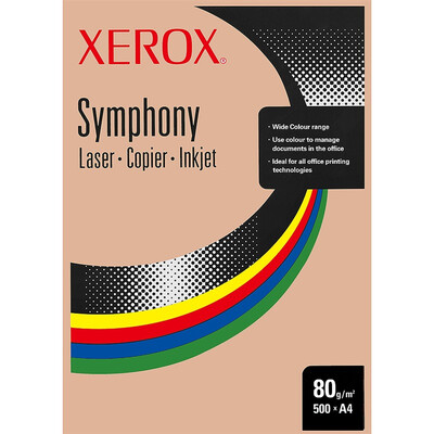 

Xerox цветная копировальная бумага 8 0g A4 цвет лосося (оранжевый) 500 листов / сумка